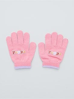 Conjunto gorro + luvas 'Porquinha Peppa' - Kiabi