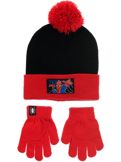Conjunto gorro & luvas vermelho menino spiderman - licença oficial - Kiabi