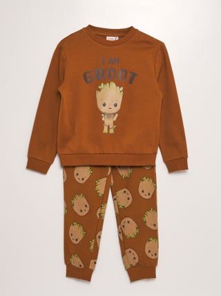 Conjunto 'Guardiães da Galáxia' 'Groot' 'Marvel' - 2 peças