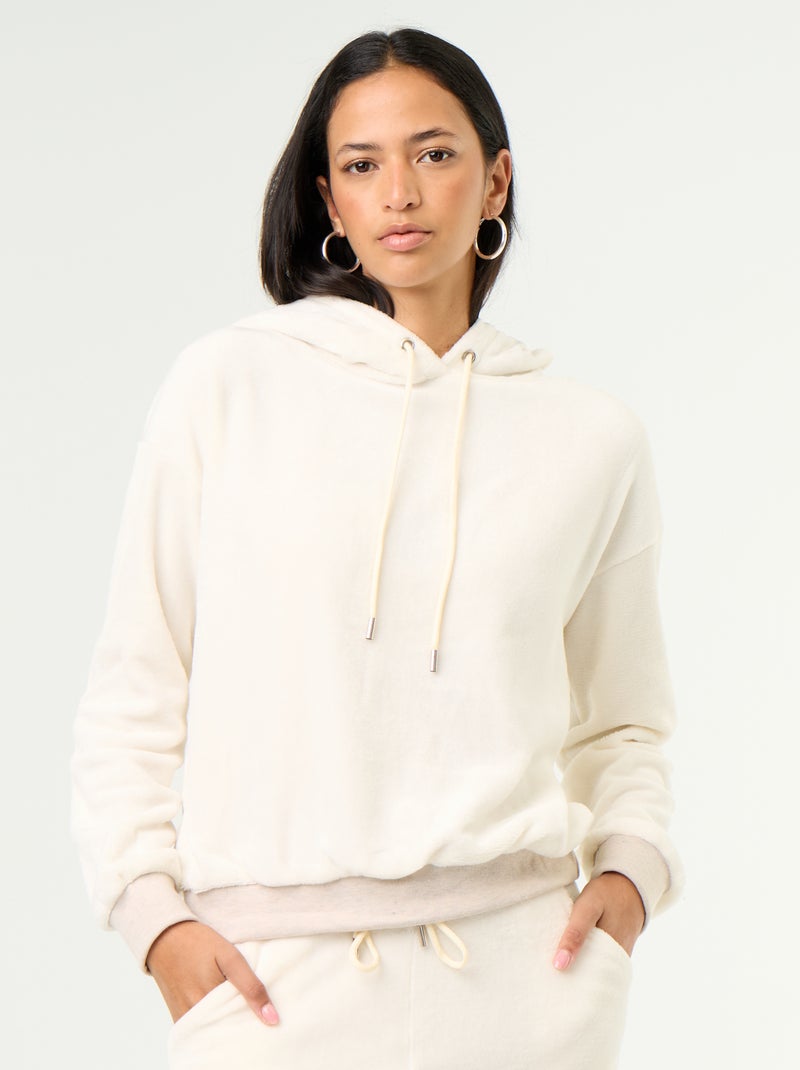 Conjunto homewear de 2 peças - Camisola + calças Branco - Kiabi