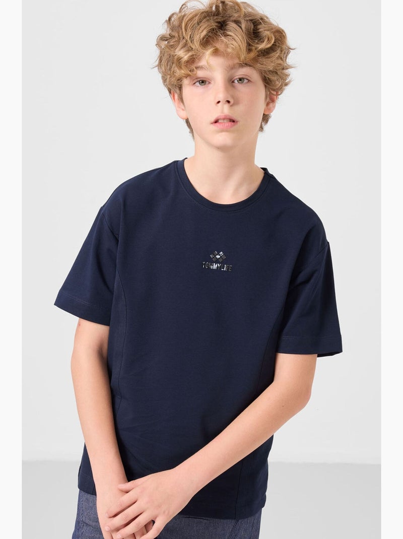 Conjunto infantil de duas peças tommy Azul-marinho - Kiabi
