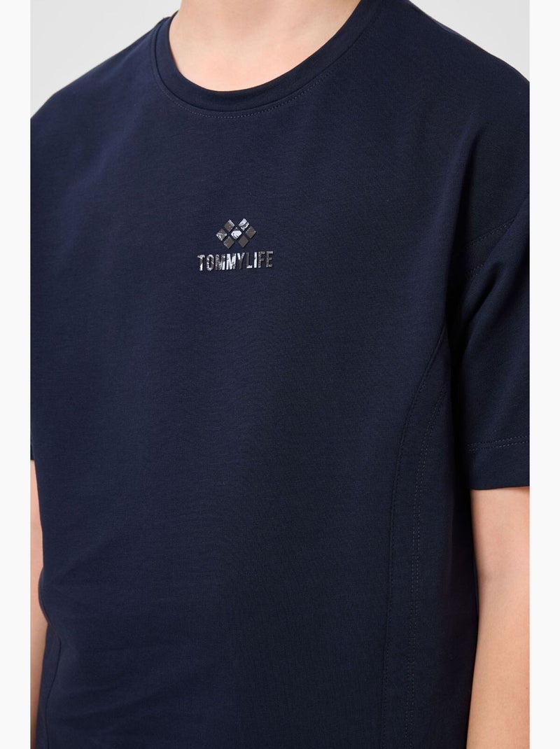 Conjunto infantil de duas peças tommy Azul-marinho - Kiabi