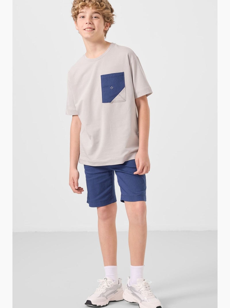 Conjunto infantil de duas peças tommy Verde-acinzentado - Kiabi