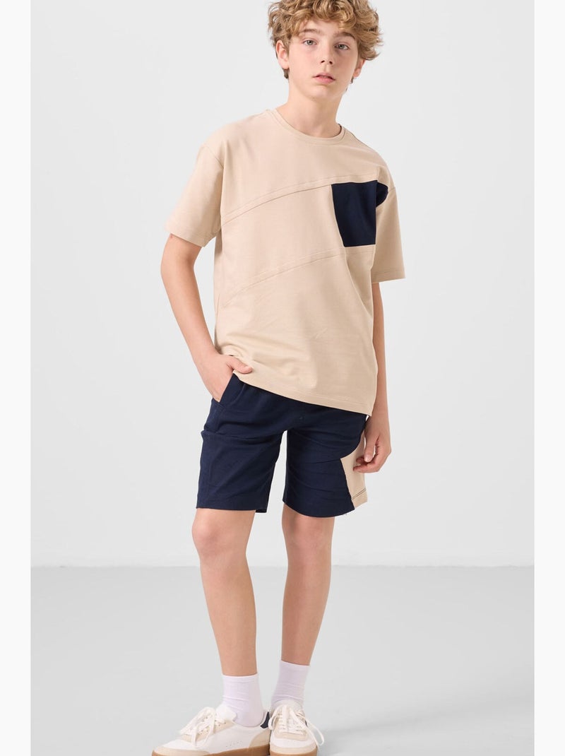 Conjunto infantil duas peças tommy Azul-bege - Kiabi
