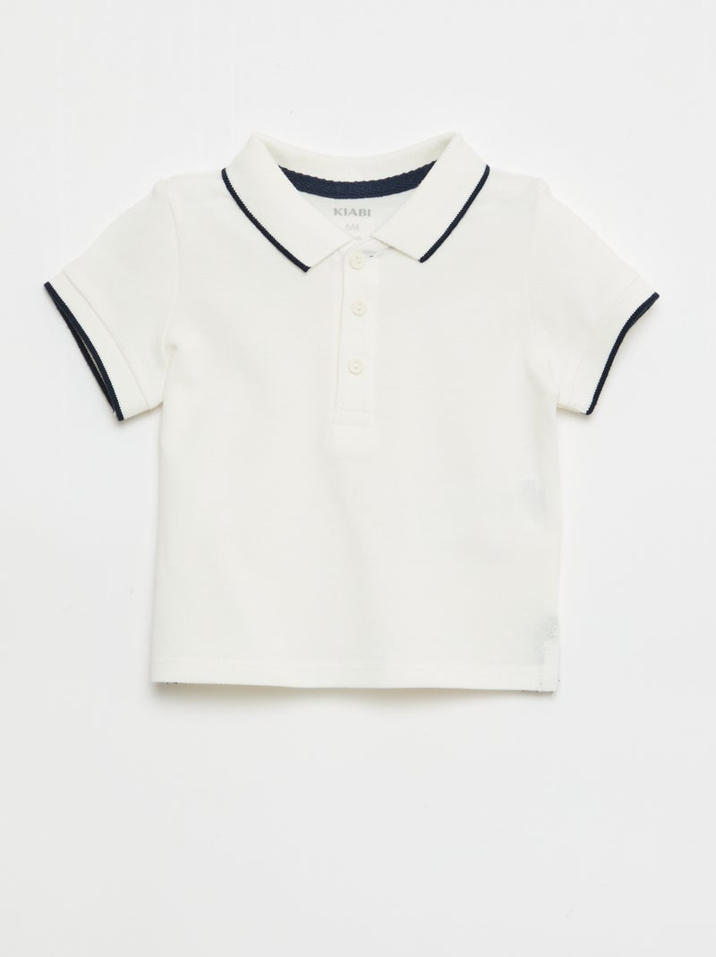 Conjunto jardineira + polo - 2 peças Azul - Kiabi