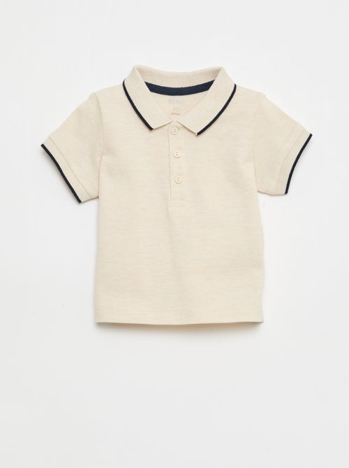 Conjunto jardineira + polo - 2 peças - Kiabi