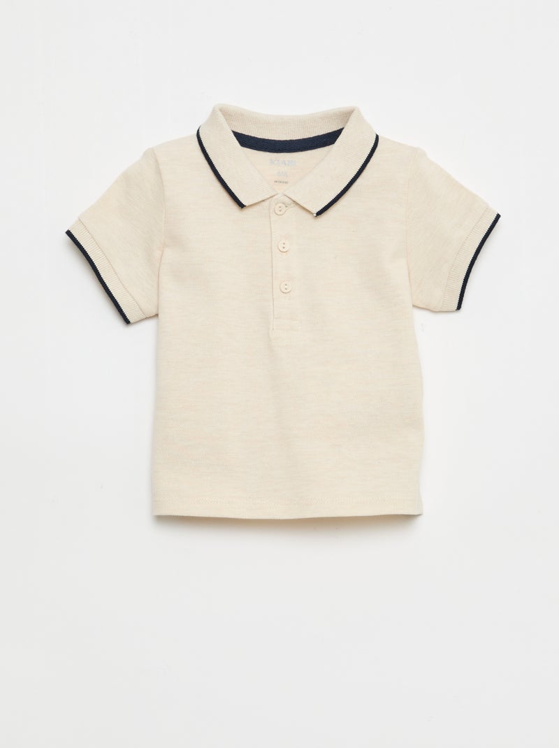 Conjunto jardineira + polo - 2 peças Azul - Kiabi