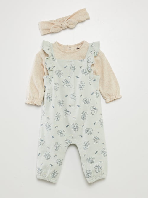 Conjunto jardineiras + body 'Minnie' 'Disney' - 2 peças - Kiabi