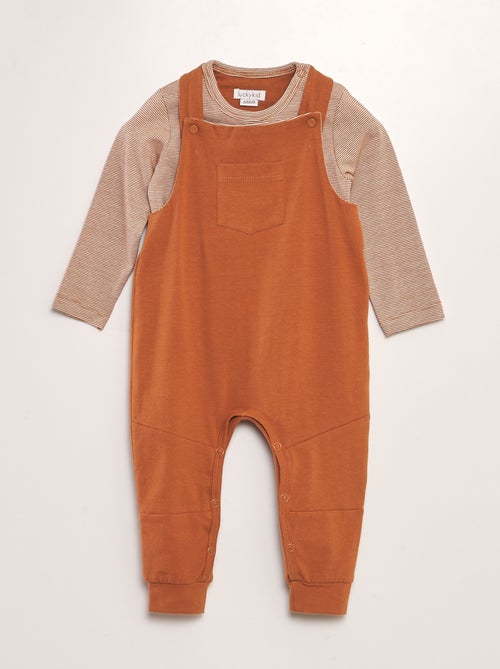 Conjunto jardineiras + t-shirt - 2 peças - 'Van Gennip' - Kiabi