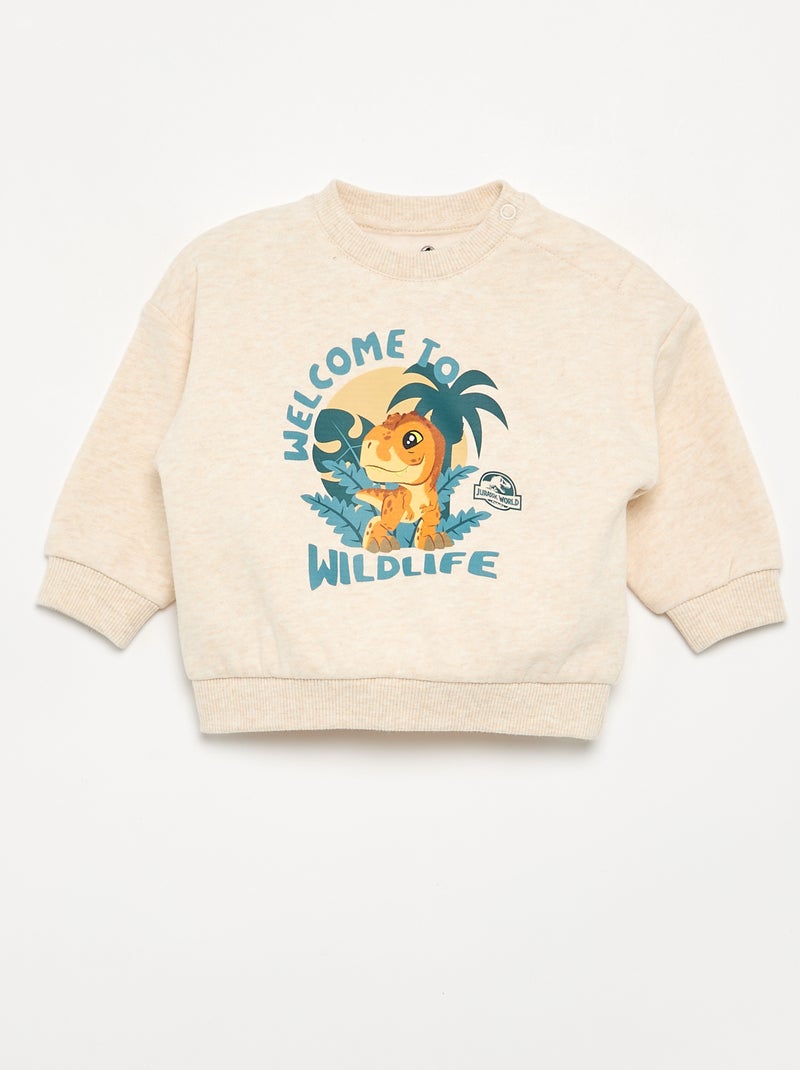 Conjunto 'Jurassic World' 2 peças - Sweatshirt + Calças de jogging Verde - Kiabi