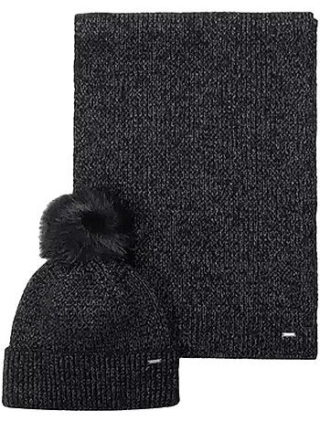Conjunto Kaporal MELLY: Gorro e Cachecol Preto para Mulher