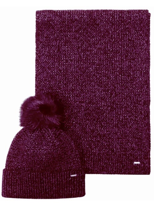 Conjunto Kaporal MELLY: Gorro e Cachecol Roxo-Ameixa para Mulher - Kiabi Conjunto Kaporal MELLY: Gorro e Cachecol Roxo-Ameixa para Mulher - Kiabi