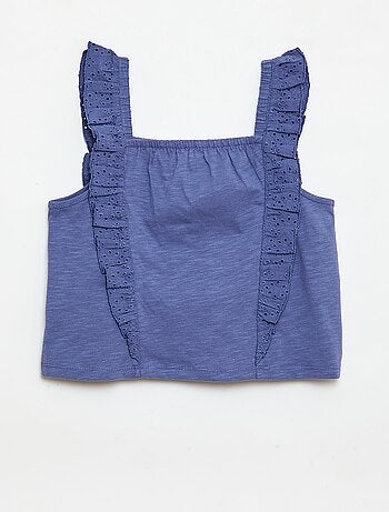 Conjunto leve: top sem mangas + calções - 2 peças