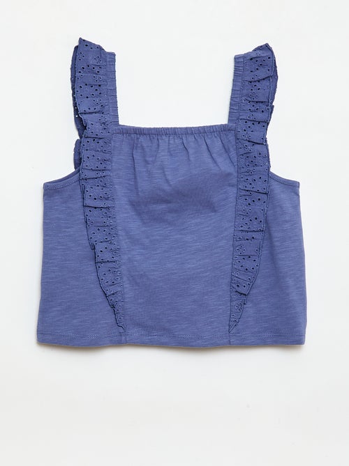 Conjunto leve: top sem mangas + calções - 2 peças - Kiabi