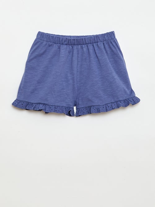 Conjunto leve: top sem mangas + calções - 2 peças - Kiabi