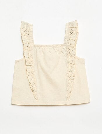 Conjunto leve: top sem mangas + calções - 2 peças