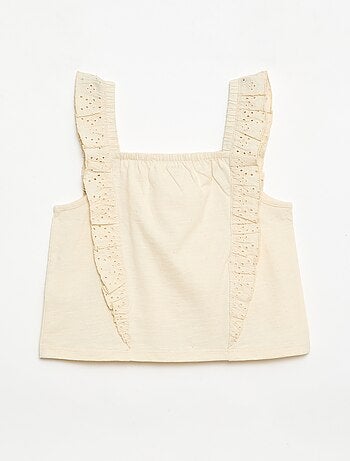 Conjunto leve: top sem mangas + calções - 2 peças