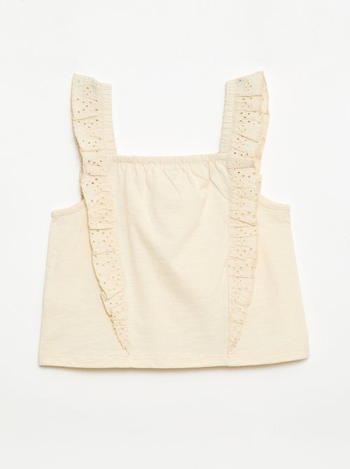 Conjunto leve: top sem mangas + calções - 2 peças - Kiabi