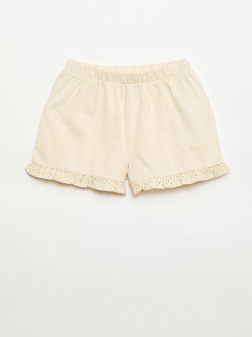 Conjunto leve: top sem mangas + calções - 2 peças - Kiabi