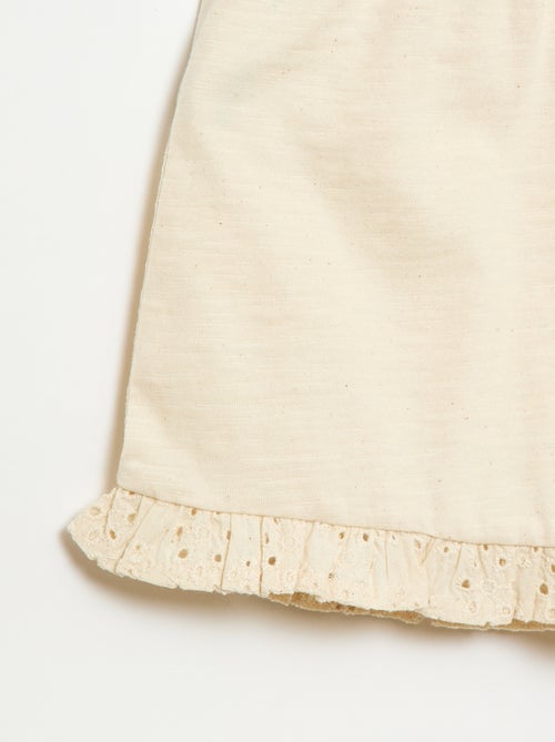 Conjunto leve: top sem mangas + calções - 2 peças - Kiabi