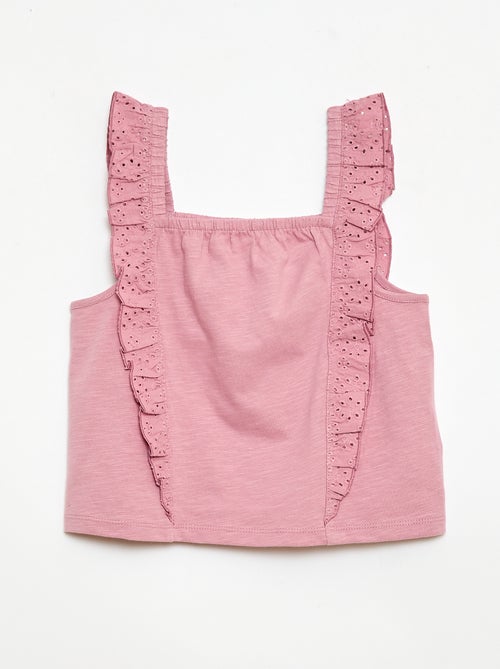 Conjunto leve: top sem mangas + calções - 2 peças - Kiabi