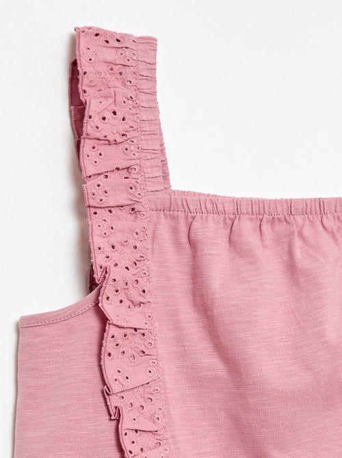 Conjunto leve: top sem mangas + calções - 2 peças - Kiabi