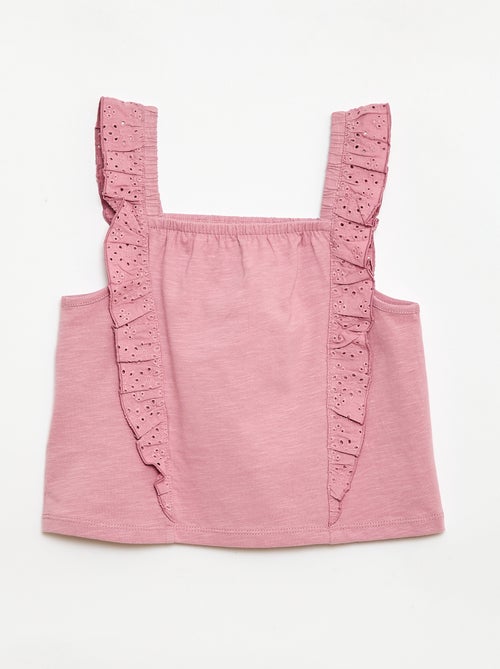 Conjunto leve: top sem mangas + calções - 2 peças - Kiabi