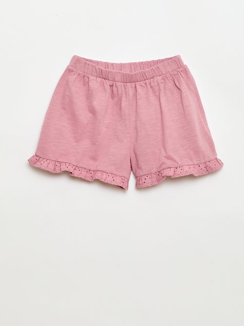 Conjunto leve: top sem mangas + calções - 2 peças - Kiabi