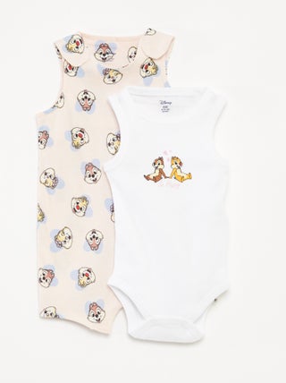 Conjunto macacão curto + body 'Disney' - 2 peças
