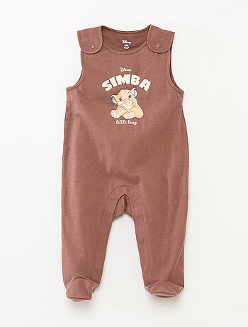 Conjunto macacão curto + body 'Simba' 'Disney' - 2 peças