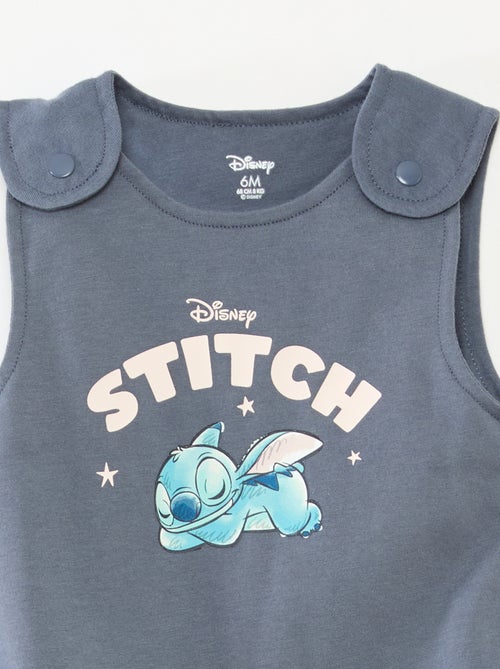Conjunto macacão curto + body 'Stitch' 'Disney' - 2 peças - Kiabi
