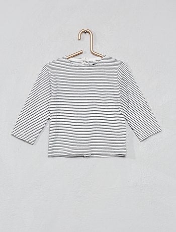 Conjunto macacão + t-shirt em algodão biológico - Kiabi