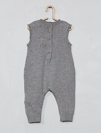 Conjunto macacão + t-shirt em algodão biológico - Kiabi