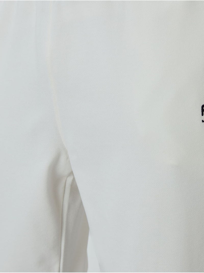 Conjunto masculino de sweatshirt com gola com fecho e calças tommy Branco sujo - Kiabi