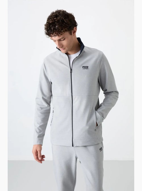 Conjunto masculino de sweatshirt com gola com fecho e calças tommy - Kiabi Conjunto masculino de sweatshirt com gola com fecho e calças tommy - Kiabi