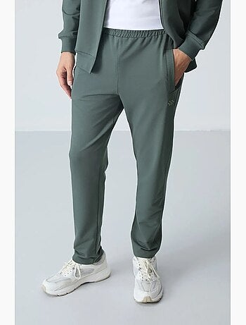 Conjunto masculino de sweatshirt com gola com fecho e calças tommy