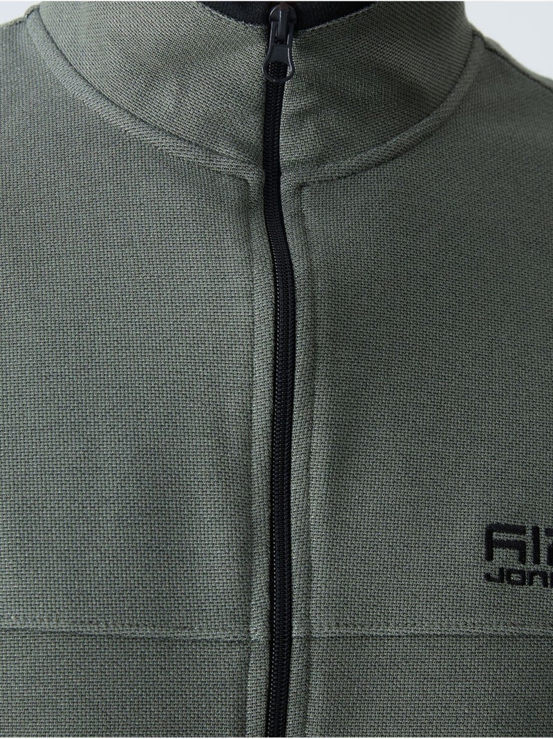 Conjunto masculino de sweatshirt de fleece e calças tommy Cáqui - Kiabi