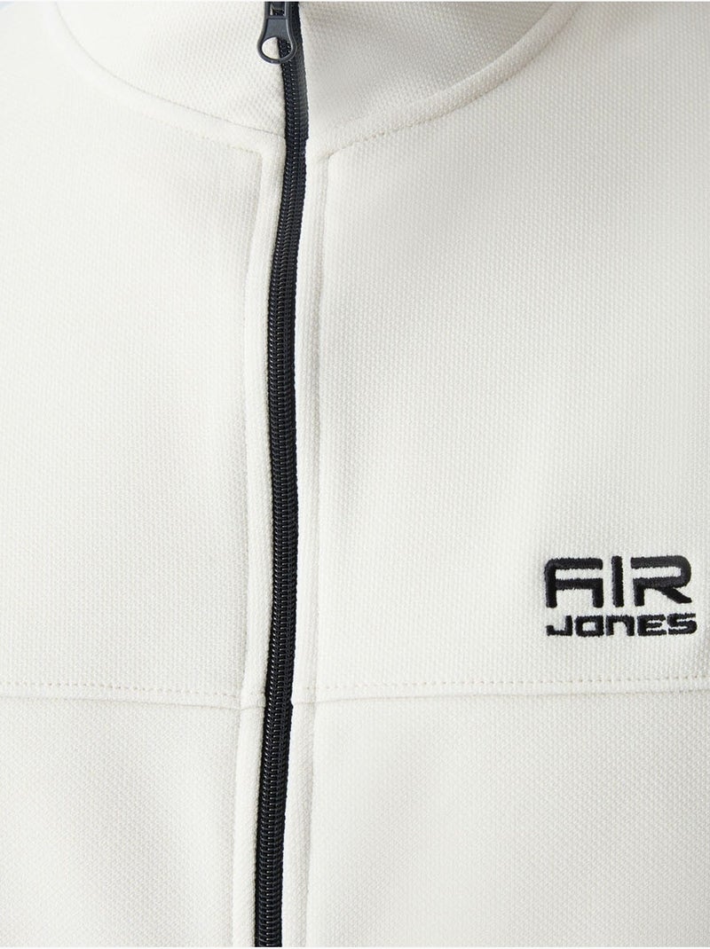 Conjunto masculino de sweatshirt de fleece e calças tommy Marfim - Kiabi