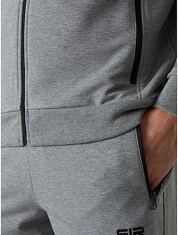 Conjunto masculino de sweatshirt e calças em fleece tricotado tommy