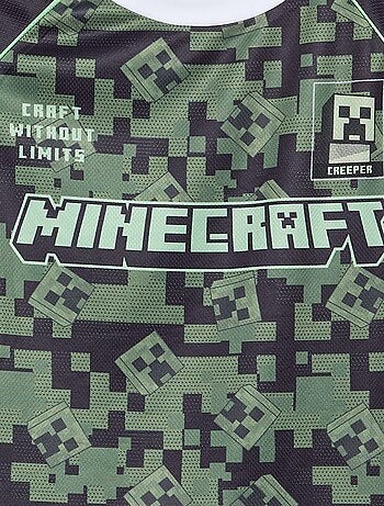 Conjunto 'Minecraft' Bermuda e T-shirt