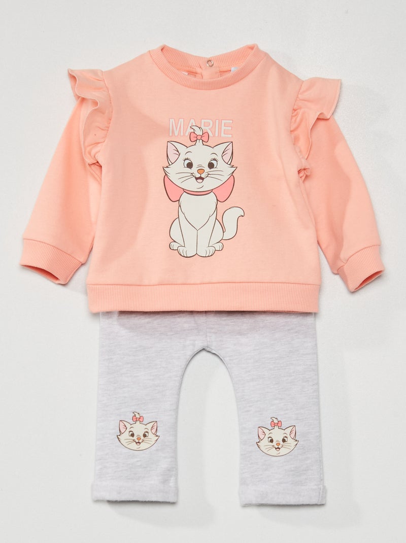 Conjunto 'Minnie' em moletão Rosa - Kiabi