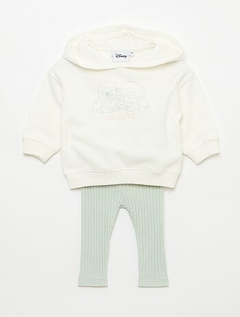 Conjunto moletom com capuz + legging 'Disney'