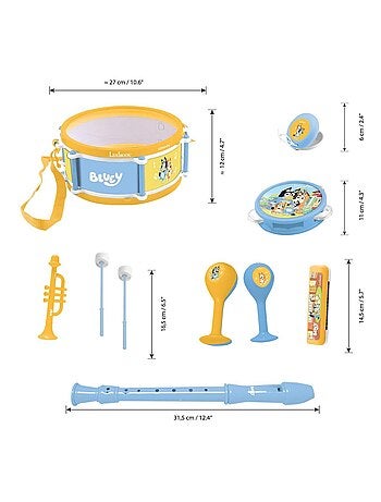 Conjunto musical bluey 7pcs