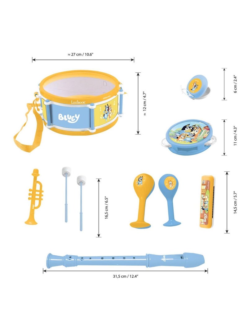 Conjunto musical bluey 7pcs Azul - Kiabi