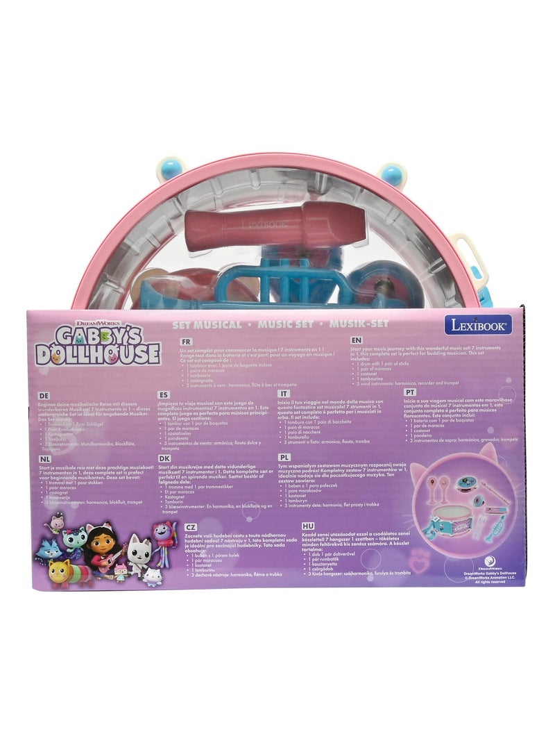 Conjunto musical da casa de bonecas da gabby 7 peças Rosa - Kiabi
