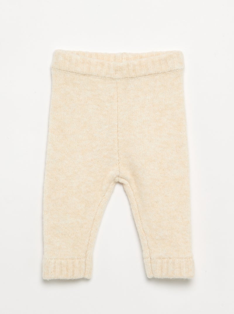 Conjunto 'Natal' 2 peças - Camisola + legging Bege - Kiabi