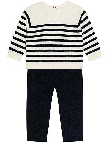 Conjunto Náutico Tommy Hilfiger para Menino em Azul-Marinho e Branco