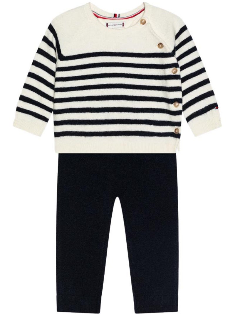Conjunto Náutico Tommy Hilfiger para Menino em Azul-Marinho e Branco Azul-marinho - Kiabi