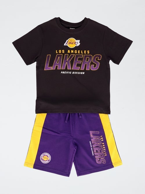 Conjunto 'NBA' de 2 peças calções + T-shirt - Kiabi