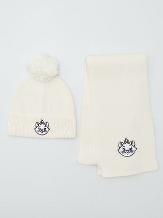 Conjunto nervurado gorro + cachecol 'Maria' 'Disney' - 2 peças